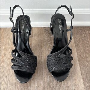 Silver Slippers Dressy Sandals